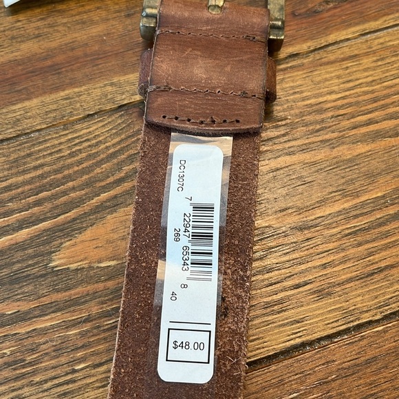 Frye | Genuine Leather 40” Belt | Brown | Full Grain 1.5” Wide - Picture 4 of 4
